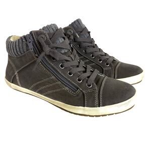 TAOS - Startup Mid Top Sneakers - Distressed Graphite - Women's Size 7.5